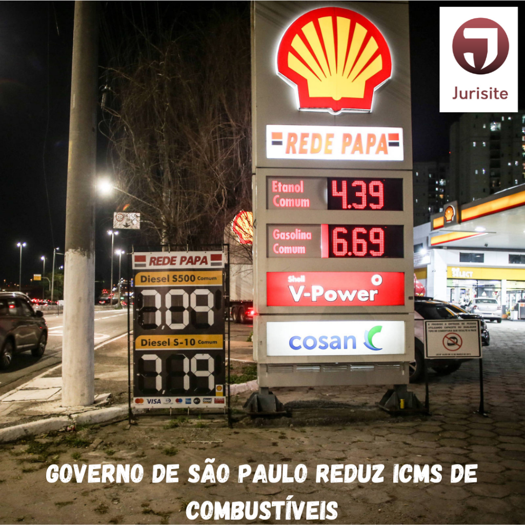 Governo de São Paulo reduz ICMS de combustíveis
