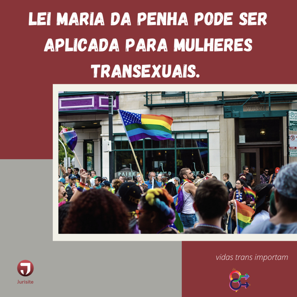 Lei Maria da Penha pode ser aplicada para mulheres transexuais.
